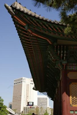 Even in the palace grounds, it can be hard to forget you are in a city.