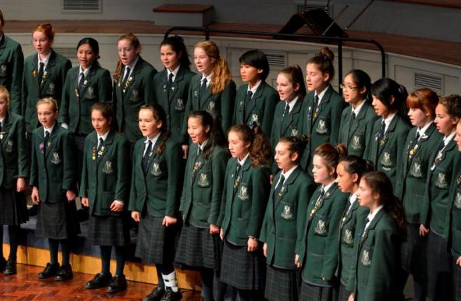 Columba College junior choir.