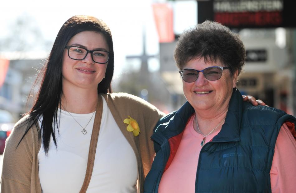 Amber Campbell, of Dunedin, with her mother Judy Ferris, of Te Anau.