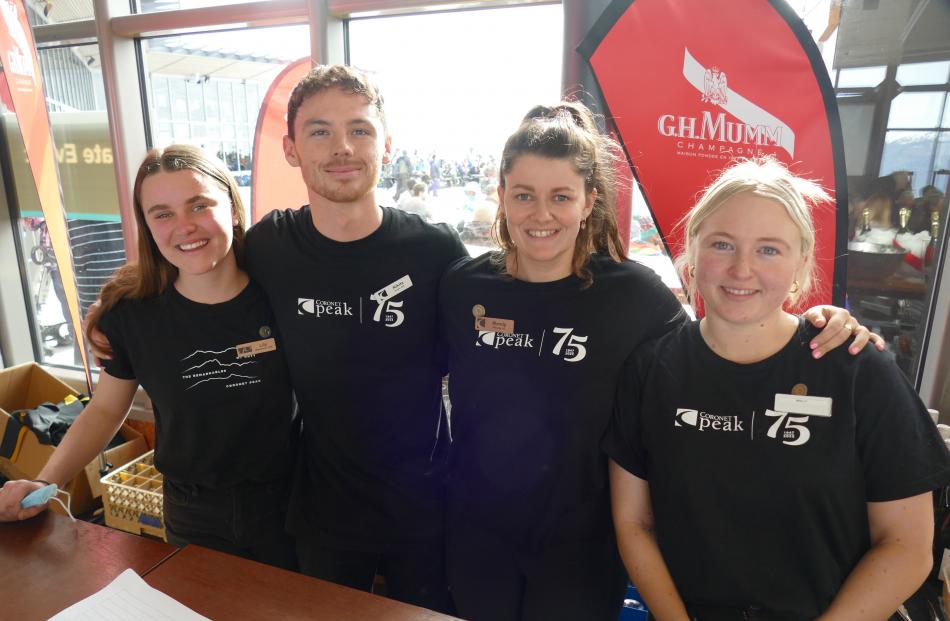 Lily Thomson, Seamus Hasler-Bail, Mandy Cooper and Molly Munro, all of Queenstown.