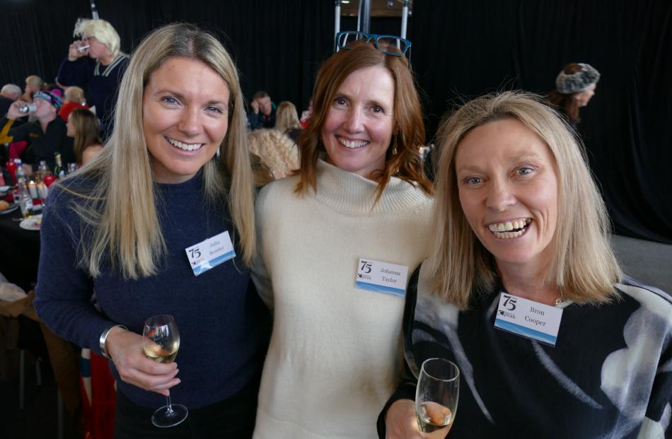 Julia Bentley, Jo Taylor and Bron Cooper, all of Queenstown.