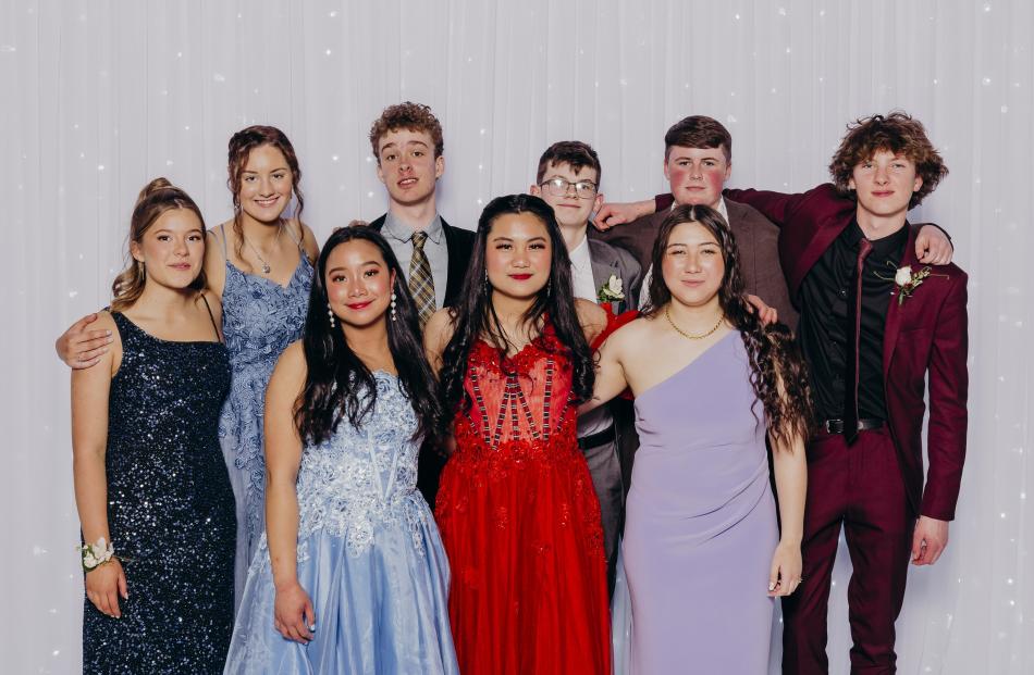 Back row: Isobel McKewen, Hayley Golden, Oscar Robertson, Jack Pearson-Howell, Jamie Hall and Sam...