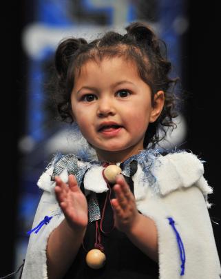 Amalyah Iva-Keen (3), of Play & Learn ECE Fairfield.
