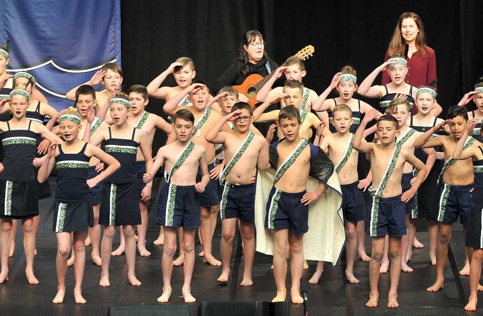 East Taieri School — Manu Matarae — at the Otago Polyfest 2022 at the Edgar Centre on Wednesday.