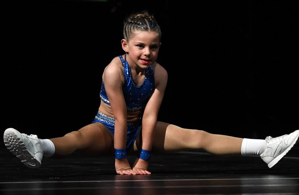 Harpur McKeown (7) of Windsor North / La Muse, competes in the Pre-Chore Primary Individual...