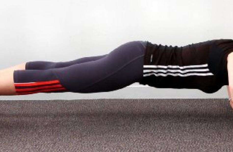 Press-ups: With hands shoulder-width apart and a straight back, bend down to 90 degrees at your...