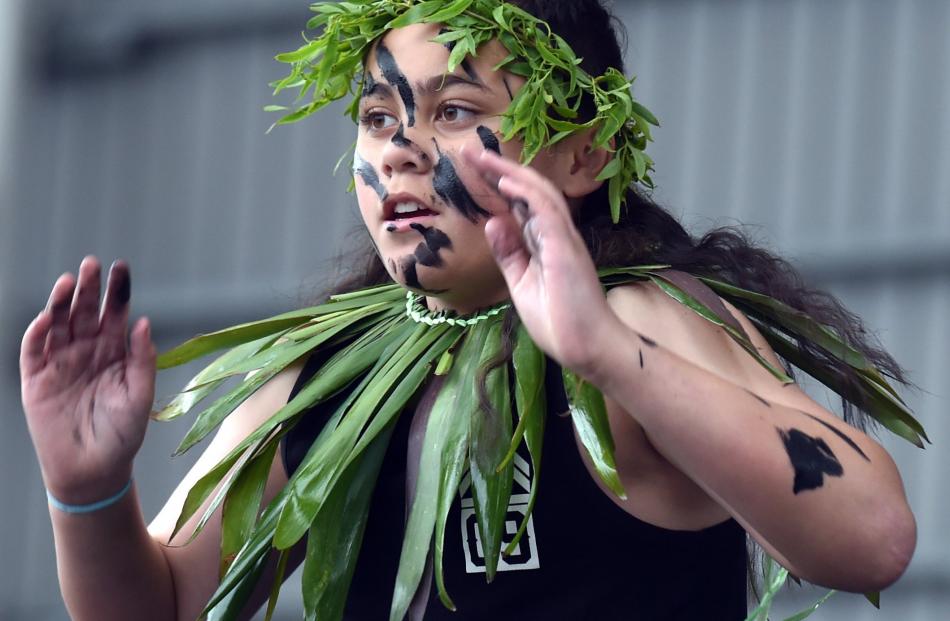 Niututo’atasi Malae (11) represents Niue during their performance.