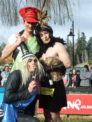 Clockwise from above left: Stunners  Mark Pullar, named Miss Photogenic, JD Marrable, named Miss...