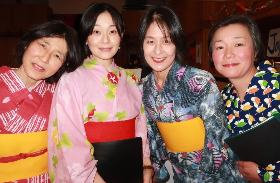 Ritsuko Hawke, Hiroko Muta, Satomi Yoshimura and Kazumi Yamaguchi, all of Queenstown.