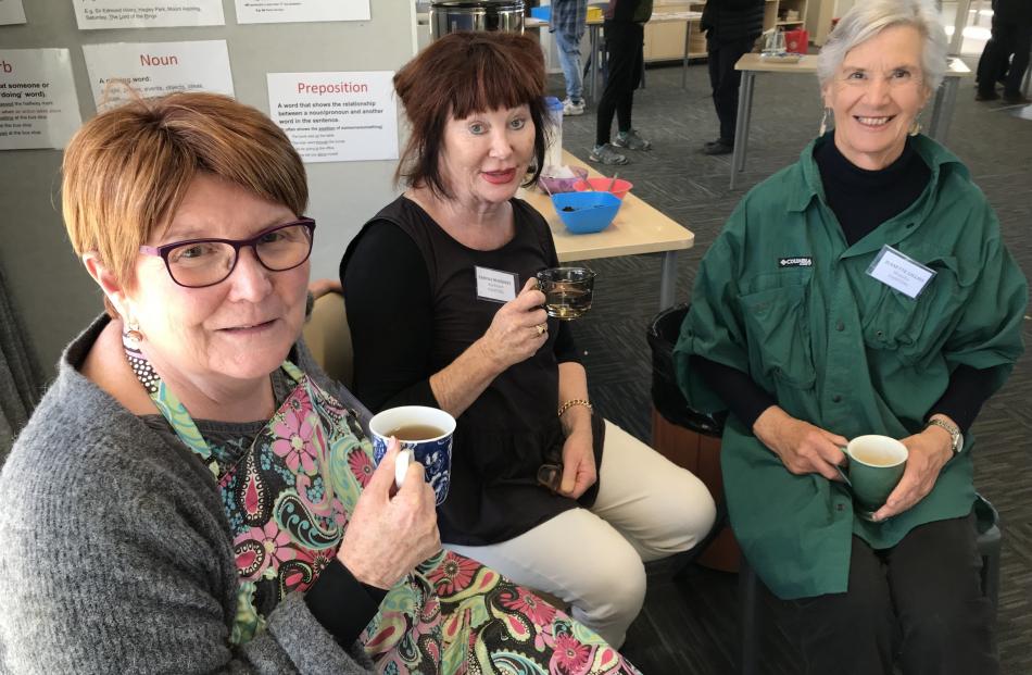 Deb Crosby of Christchurch, Sabine Mahoney, of Auckland, and Jeanette Gillies, of Wanaka.
