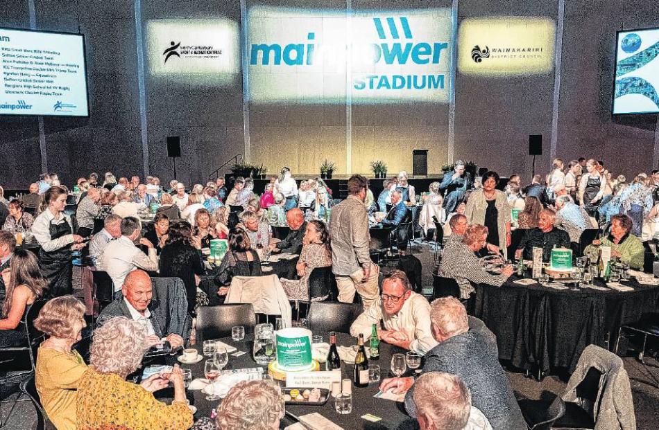 Silver service . . . MainPower Stadium transformed for the Awards. .  PHOTO: RICHARD CONNELLY