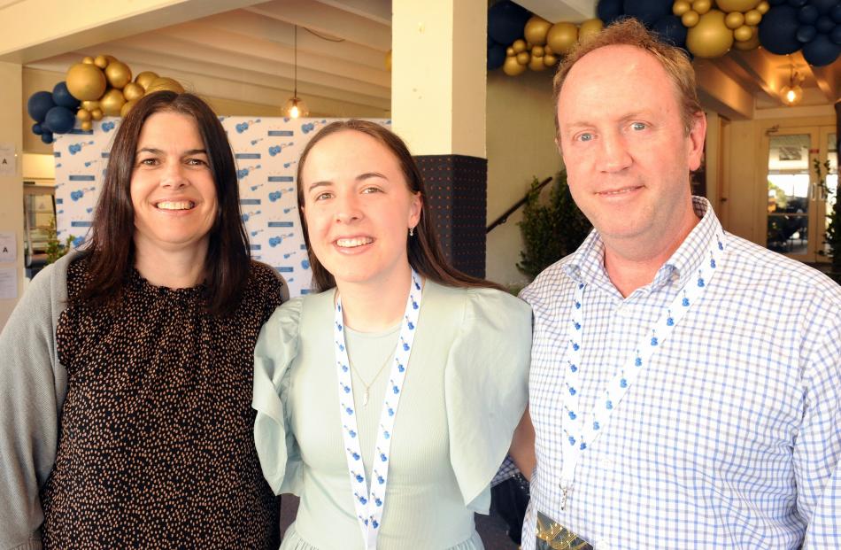 Lee-anne, Paige (17) and Chris Milburn, of Dunedin.