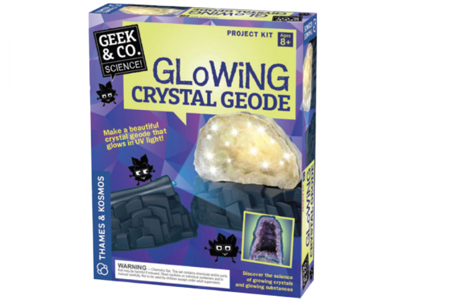 9-Glowing Crystal Geode $44.90 from Otago Museum