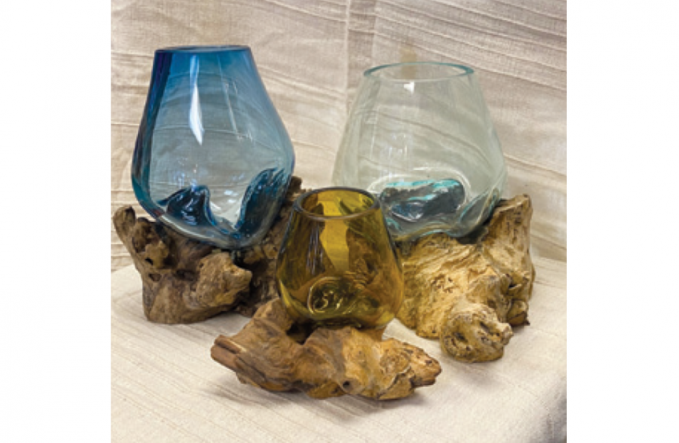Driftwood Glassware - prices vary from Yaks and Yetis