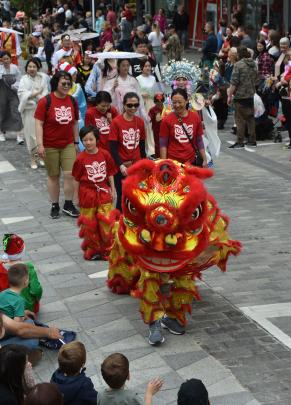 The weather remained relatively fine during the parade. Perhaps this creature had an influence.