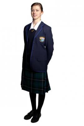 Monique Hannagan (16) models the school's new female uniform.