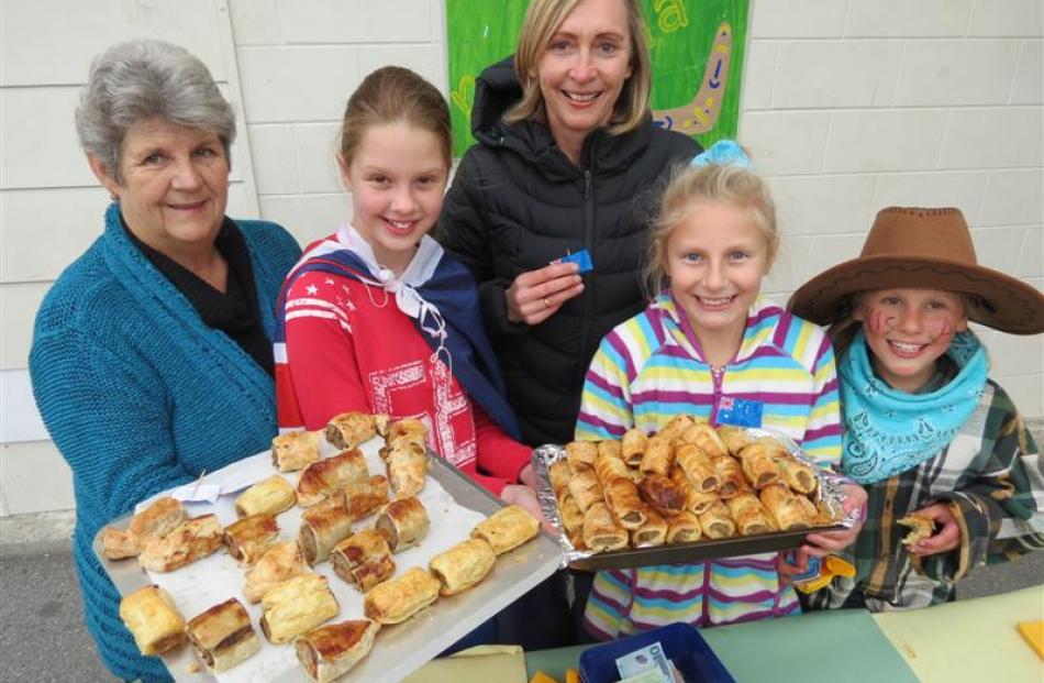 Australians (from left) Viv Buck, Mya Tsakmakis (10), Barbara Sinteur, Ela Lanuel (10) and Tessa...