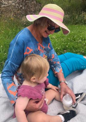 Matilda Caley (1) with her grandma Catherine Caley on a Boxing Day picnic at the Sign of the...