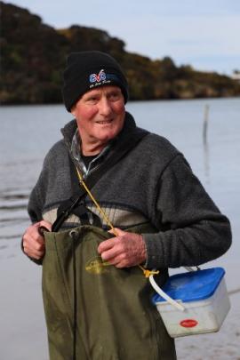 Ivan Jones, of Mosgiel, has been whitebaiting since being taught by older siblings as a 10-year...