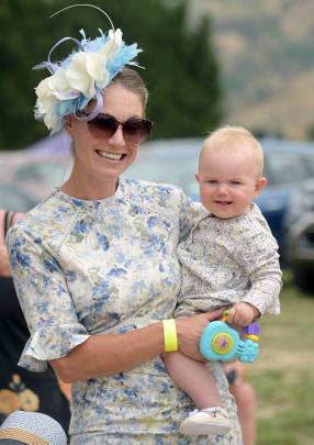 "Fashion in the Field" winner four years ago Aimee Dyke, of Alexandra, with her daughter Allie...