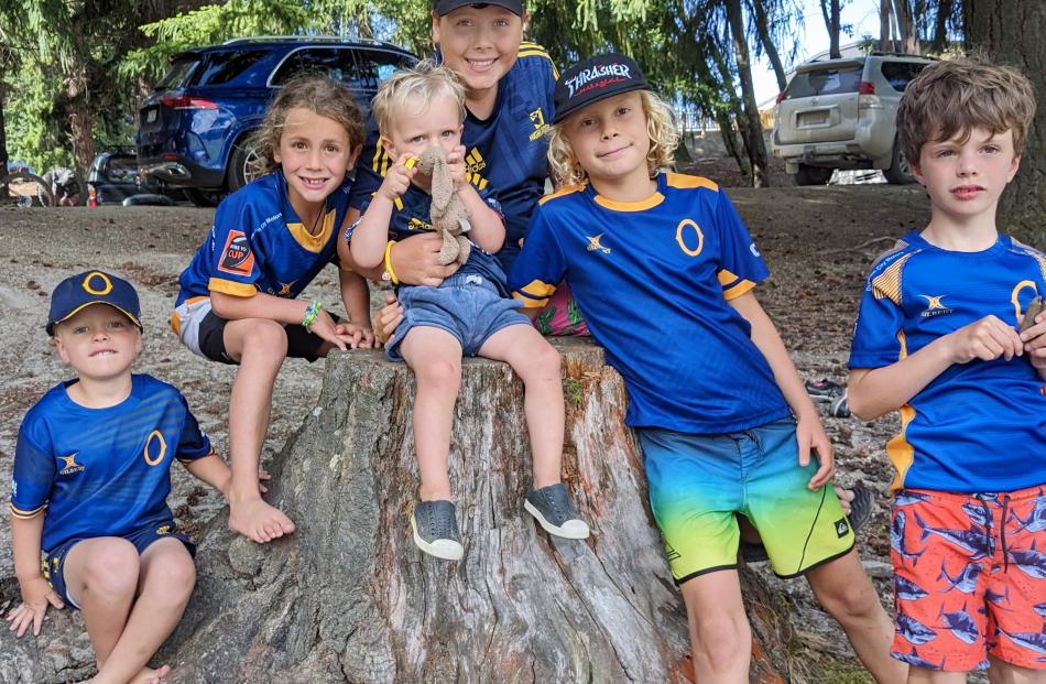 Cousins (from left) Freddie Kornman (4), Eddie Macassey (7), Tommy Kornman (2), Tom Macassey (12)...