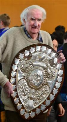Graeme Geddes (77), of Milton, saw the Ranfurly Shield for the first time yesterday since he was...