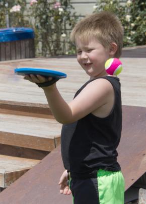 Ollie Sharp (5) shows his skills in Earnscleugh. PHOTO: WILMA SHARP