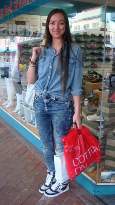 Dayna - Shirt from Trends, jeans from asos.com, boots from Glassons and bag from Cotton On.