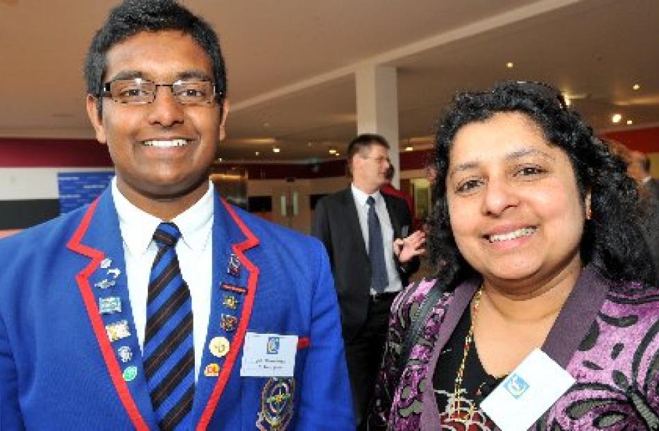 St Kevin's College pupil Jibi Kunnethedam at the Otago Daily Times Class Act awards ceremony,...