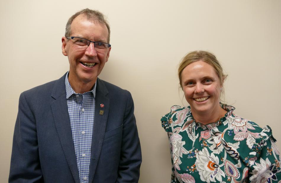 Brian Dodds and Jolene Olleren-shaw, of Clutha Health First.