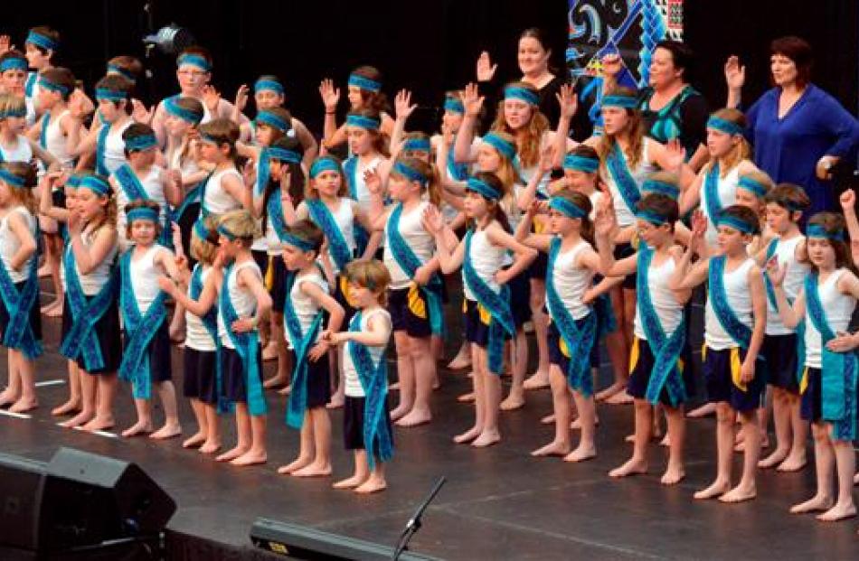 St Leonards School on stage.