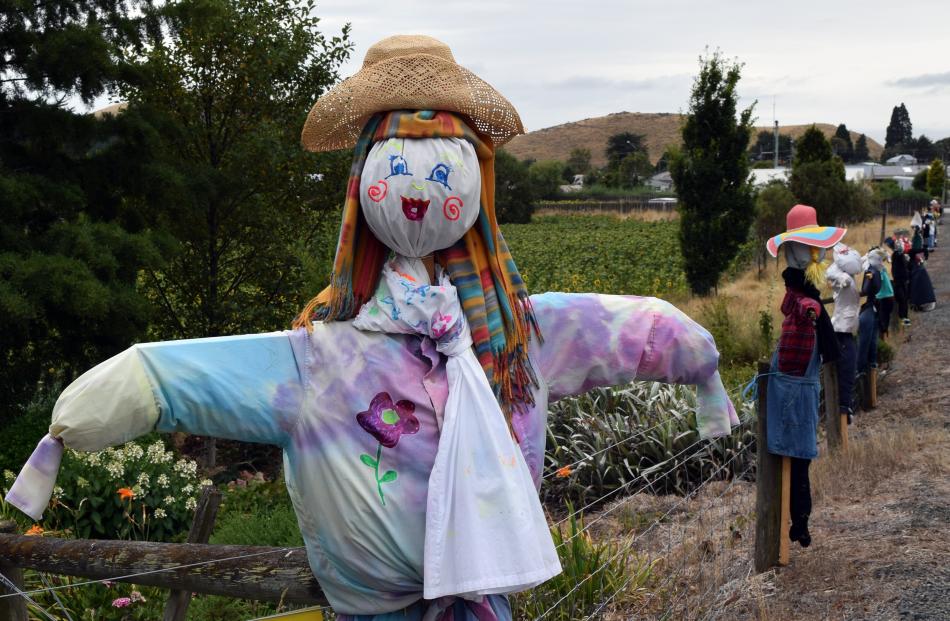 Scarecrows entered in a community competition in Clinton. PHOTOS: SHAWN MCAVINUE