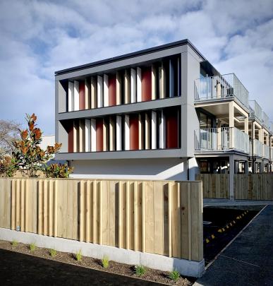 Student apartments in Leith St built to the passive house standard. The complex has few windows...