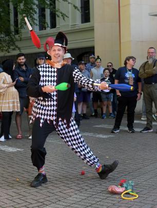 Juggler Miguel Weaver as Miggles.