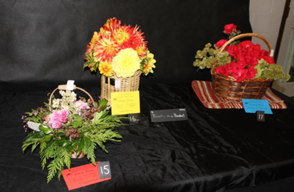 IMG 7033:  Floral Art in the Open Section with title “Beauty in a basket” was won  by S Crwford,...