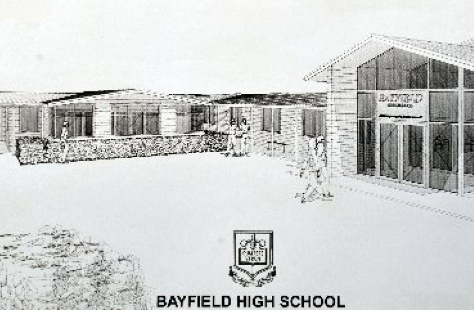 An  artist's impression of what Bayfield High School's new entrance and Student Services Centre...