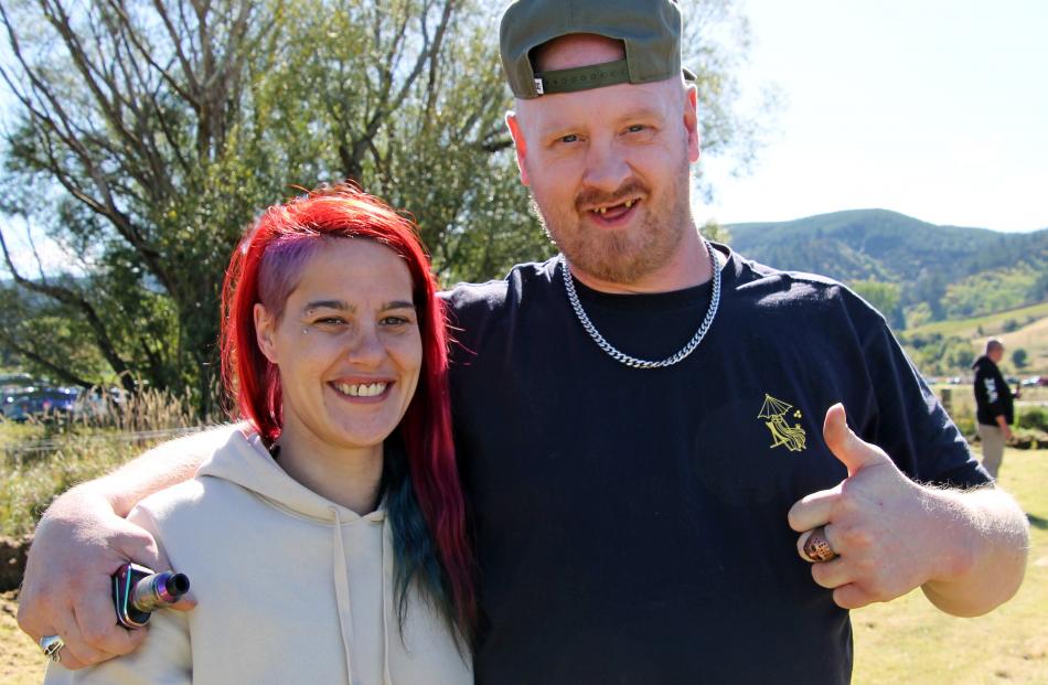 Craig Cameron and Nikita Munro, of Lawrence.