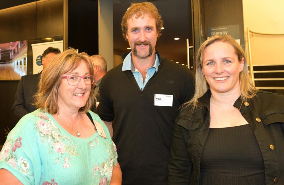 Kate Taylor, of Hawke’s Bay, Nigel Woodhead, of Milton, and Rowena Duncum, of Dunedin.