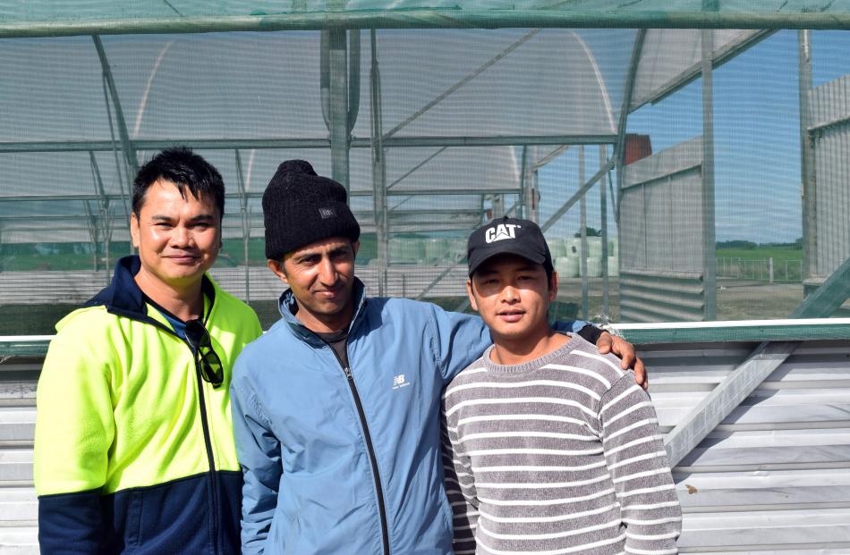 Diego Dungca, of Riverton, Madhav Adhikari and Yam Gurung, both of Ōtautau.