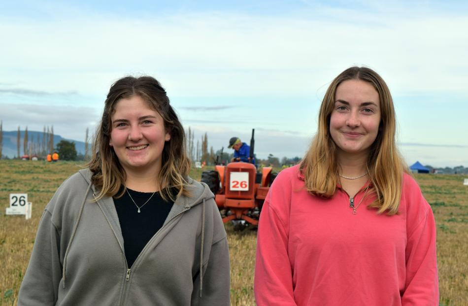 University of Otago students and sisters Emily Pollock (left, 19) and Sophie Pollock (18), both...