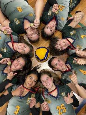 The Bayfield High School senior A girls volleyball team.