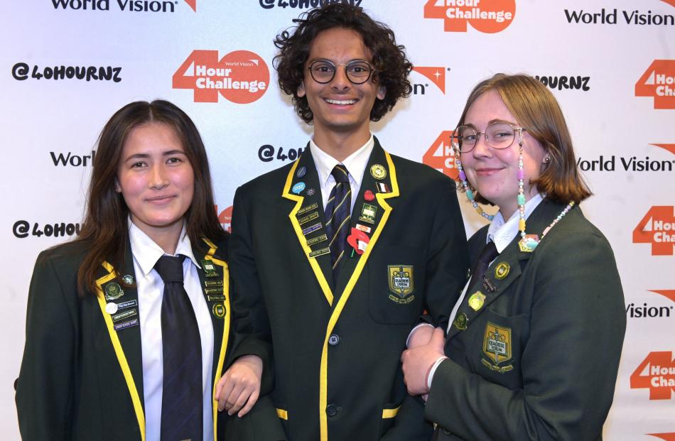 Natalie Copson, Abel Thera and Jupiter Gordon (all 17), of Bayfield High School.