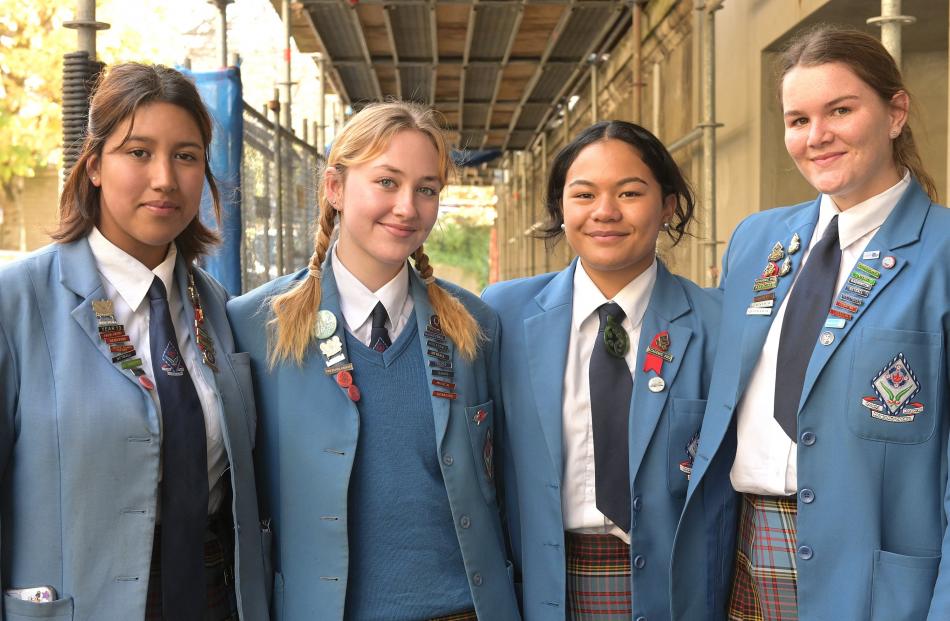 Tallulah Costa, Phoebe Brandish (both 17), Manea Albert-Renata and Heather Lawrence (both 16), of...