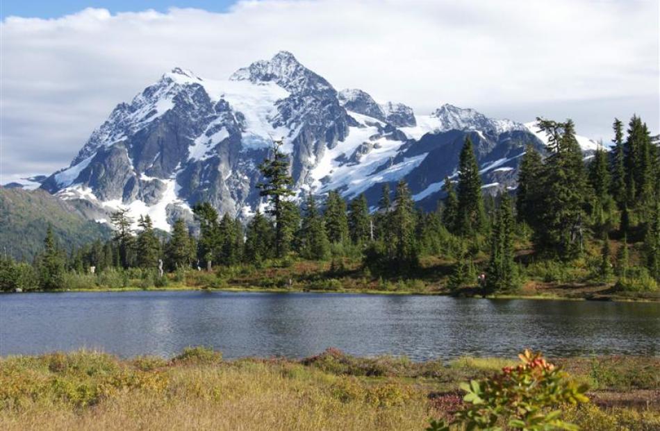Mt Baker is only 25km south of the Canadian border in Washington state, one of the higher...