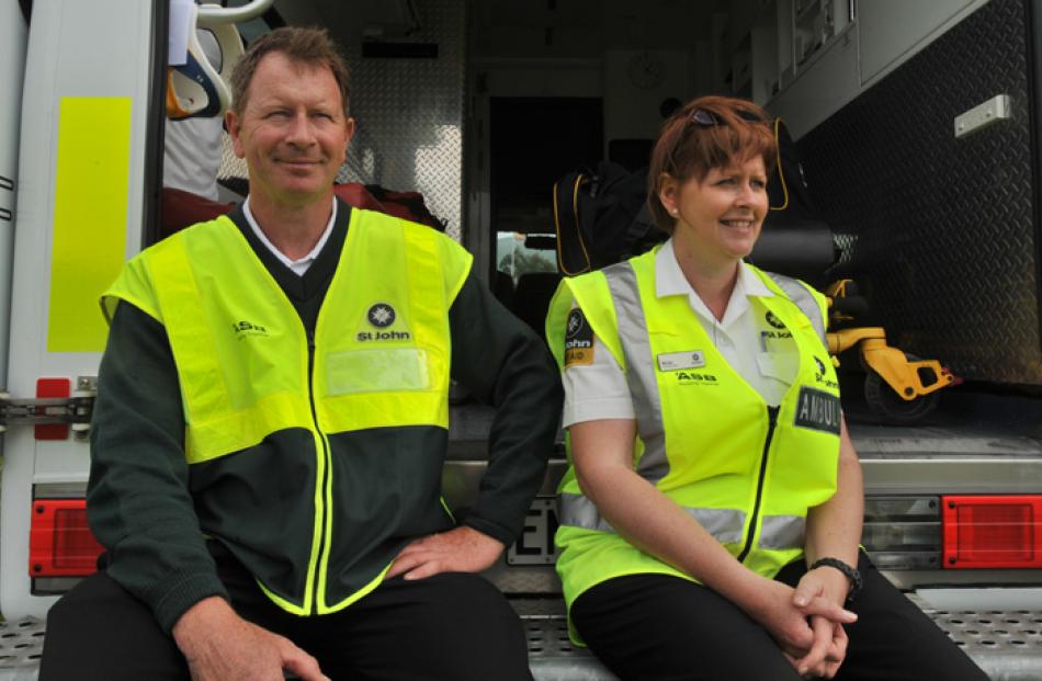 Brother and sister first responders for St John, Mark Chaney, of Dunedin, and Nicola Hansen, from...
