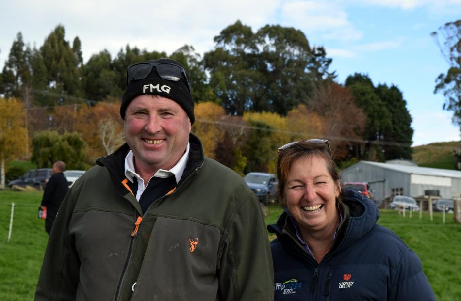 Craig Robinson and Lyndal Simpson, both of Moa Flat.