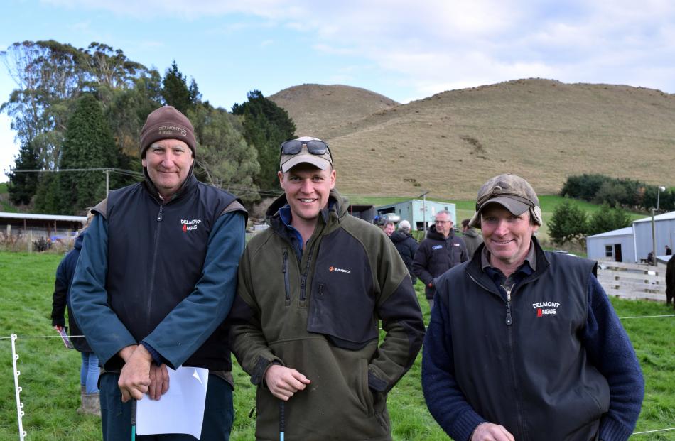 John Black, of Clinton, Taylor Clark, of Kuriwao, and Lindsay Scobie, of Mataura.