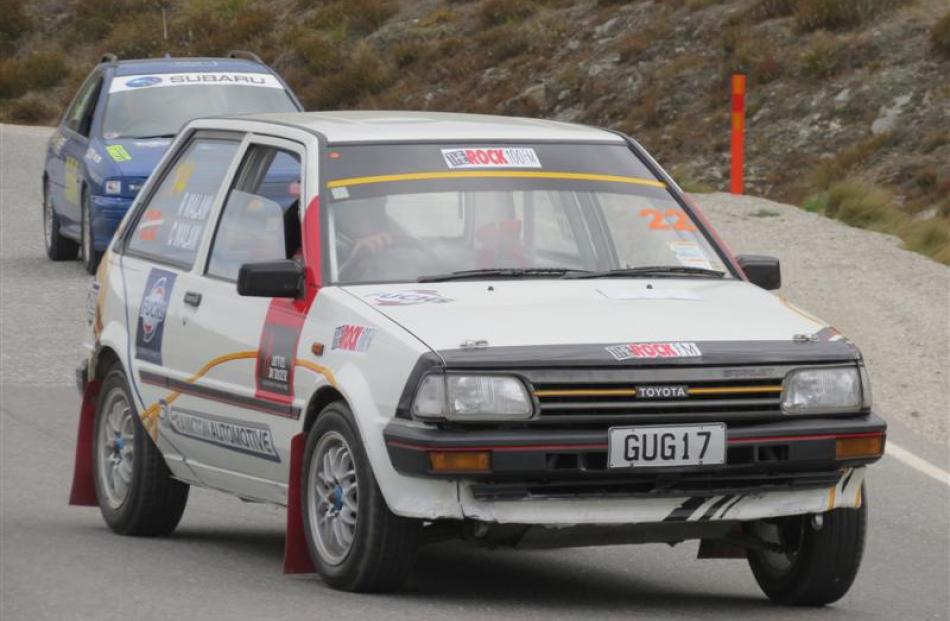 The Malams, of Queenstown, take their Toyota back to the starting line.