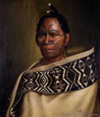 <i>Kawhena</i>, by Charles Goldie.