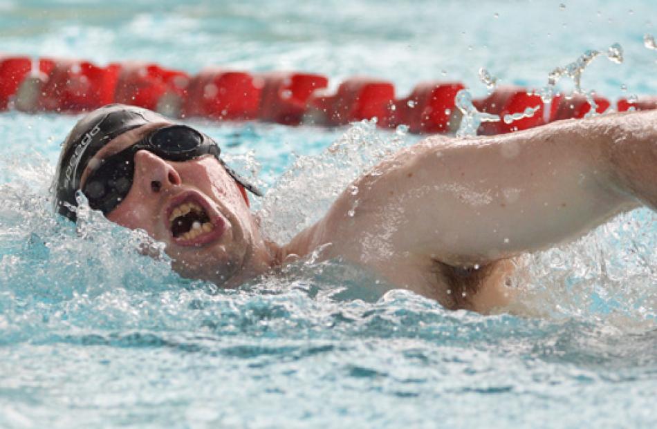 Philip Lomas (Otago) in the 100 metres freestyle.